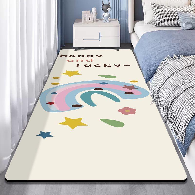 Cartoon Carpet Living Room Non Washable Wipable Carpet Bedroom Girl Bedside Carpet Mat Ins. Bedroom Sleeping Floor Mat