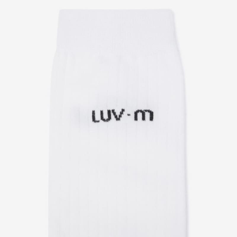 LUVM LUV.M LOGO SOCKS_IVORY