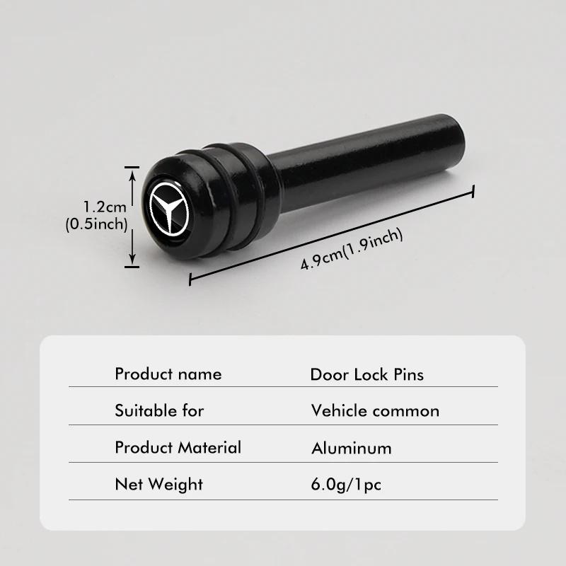 CEJ1 2025 Hot For Benz Alloy Automobile Safety Door Lock Pin Safety Accessories For Mercedes Benz GLK GLA A B C E R G Class C180 S20