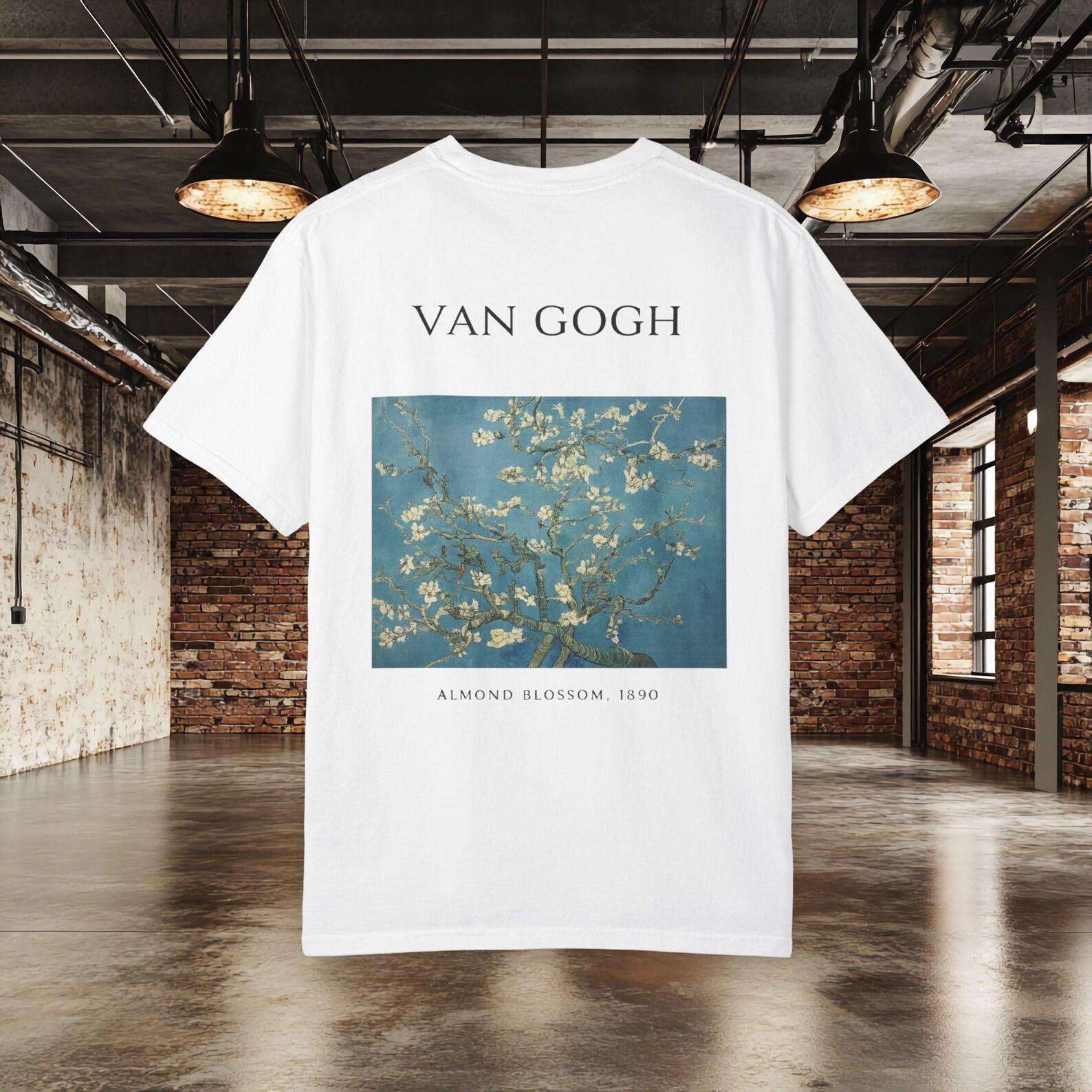 Van Gogh Almond Blossom Tee, Flower ArT shirt, Botanical Graphic T shirt, Cottagecore Museum Art Tee, Art Lover Gift S