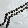 French Light Luxury Natural Stone Black Agate Round Beads Beaded Handmade Necklace Titanium Steel Ot Buckle Versatile Sweet Girl Collarbone Chain