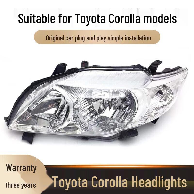 Compatible Headlight Half Assembly for 2007-2009 Corolla - Front Lighting Lamp Single Front Fog Light