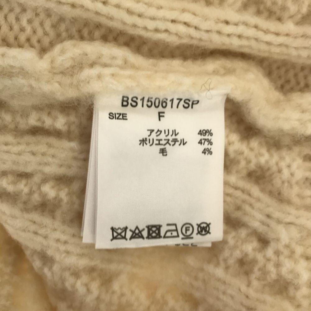 unused BARNYARDSTORM Long sleeve V neck sweater F white Knit with tag Women Used