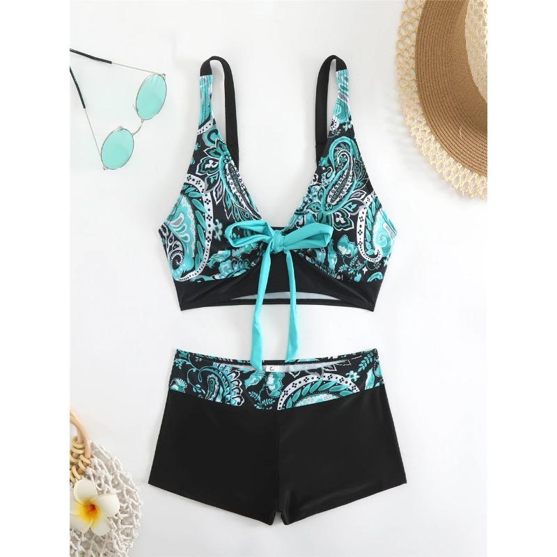 2026 High Waist Bikinis Women Sports Swimwear Print Bathing Suit Female Padded Beach Wear Bathers Swimming Swimsuit Summer