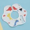 Class A Newborn Baby Saliva Towel Crepe Waterproof Petal Bib Autumn Winter Children Eating Cartoon Cotton Bib