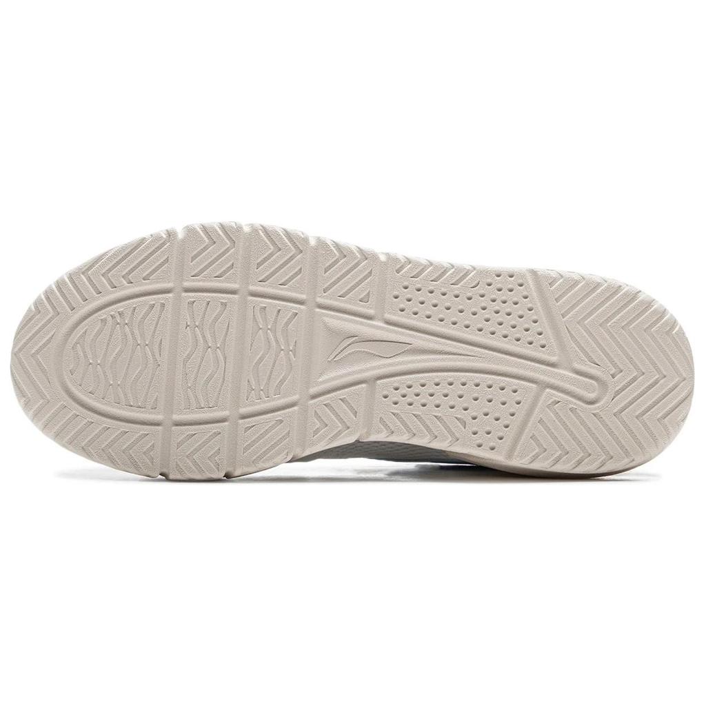 New LiNing Anti Slip Wear Resistant Low Top Casual Shoes Men's White Gray Blue AGCU581-1
