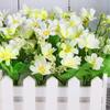 Artificial White Daisy Simulation Flower Realistic Lifelike Home Office Wedding Decoration Photography Props Fence Flower