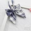 Personalized Flower Plaid Uniform Collar Flower Bow Tie Small Fresh Sailor Suit Bow KTB