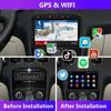 Autoradio Android Podofo - Peugeot 308/408 - 9" Écran Tactile - GPS WiFi Bluetooth - Caméra Arrière AHD