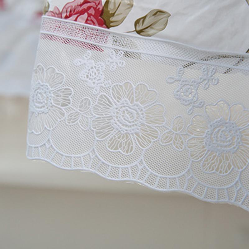 1PC Picnic Blanket Lace Table Nappe Party Decor Table Cover Oil-proof Tablecloth Round PVC Printing Mantel Mesa Waterproof