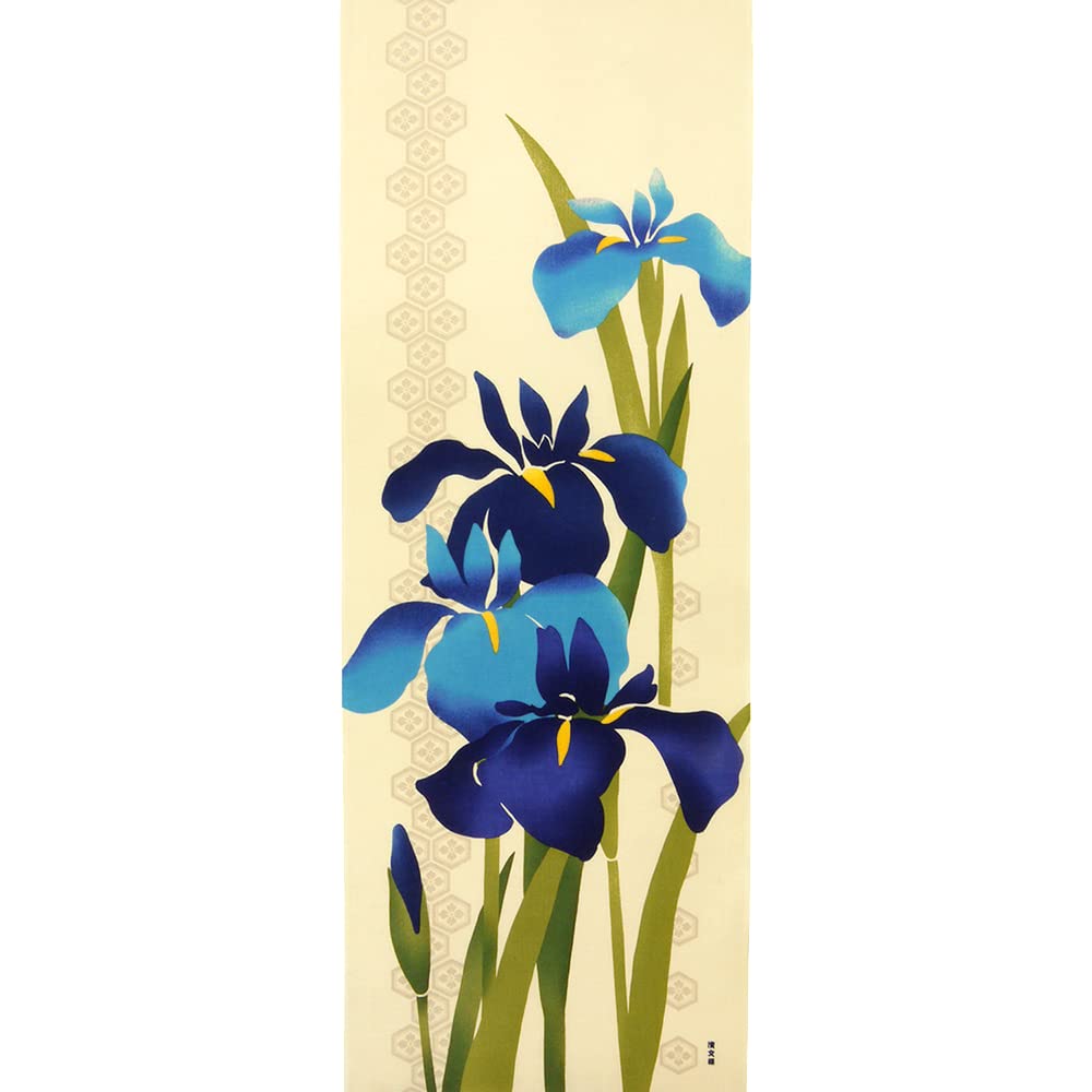 Hamamonyo Picture Tenugui Scent of Iris Flowers (hand towel) -