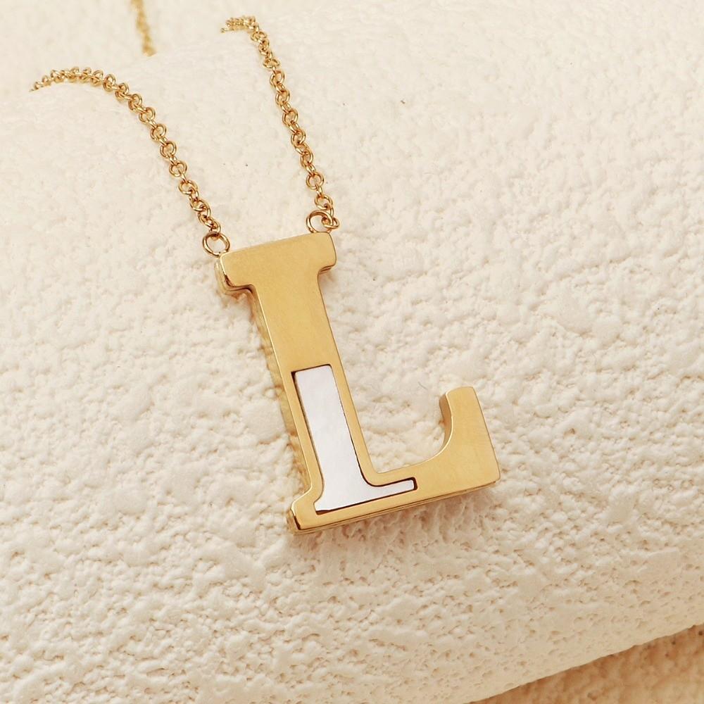 English Letter English Letter Necklace Combination Name Couple Clavicle Chain  Unisex