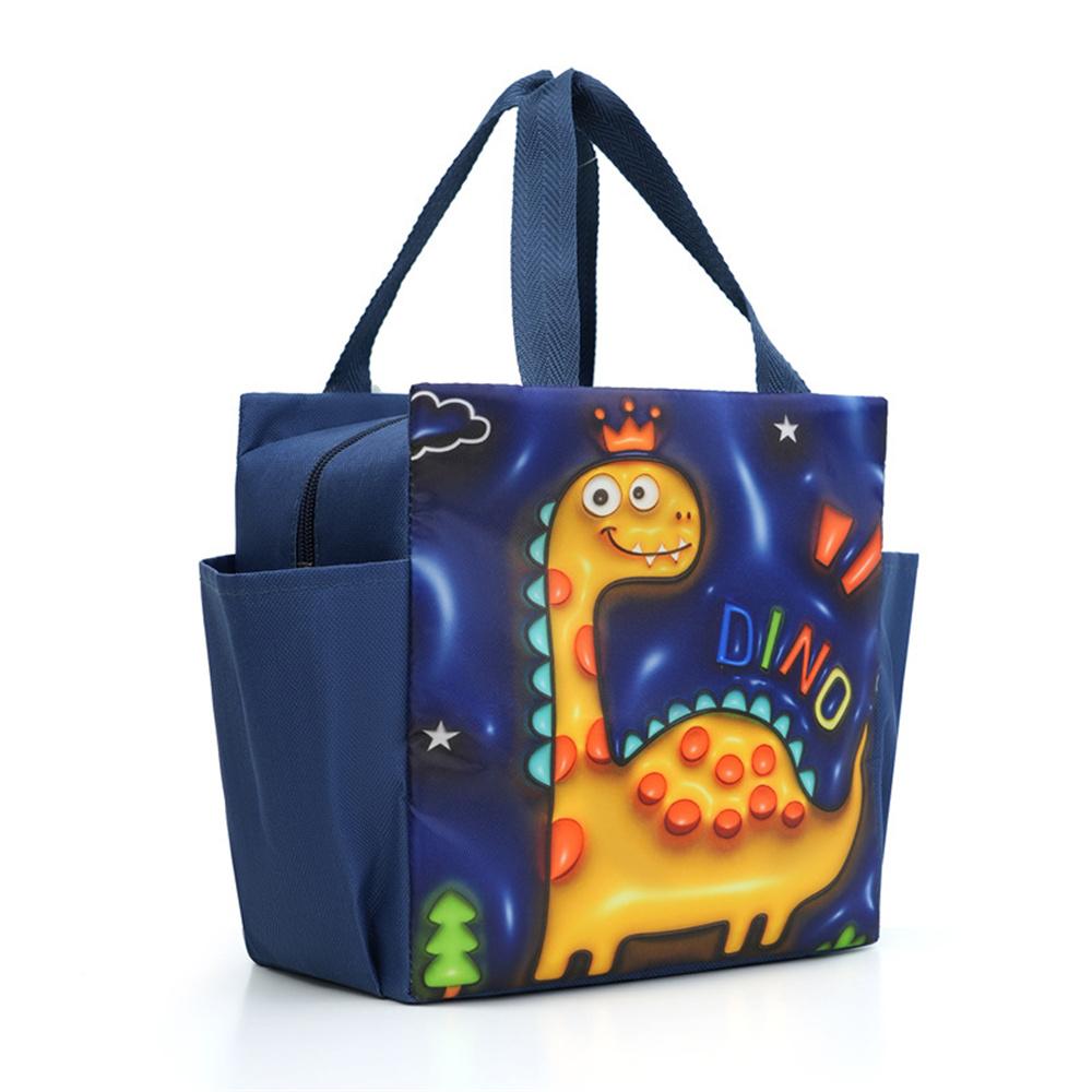 Cute 3D Printed Cartoon Lunch Bag Insulated Thermal Food Portable Lunch Box Functional Food Picnic Lunch Bags for Women Kids