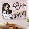 1 Stück Anime Maid Wandteppich, Polyester 2D-Druck, K-On! Maid Cafe Design, Wanddekoration für Schlafzimmer & Wohnzimmer, Akzent für Anime-Fan-Zimmer