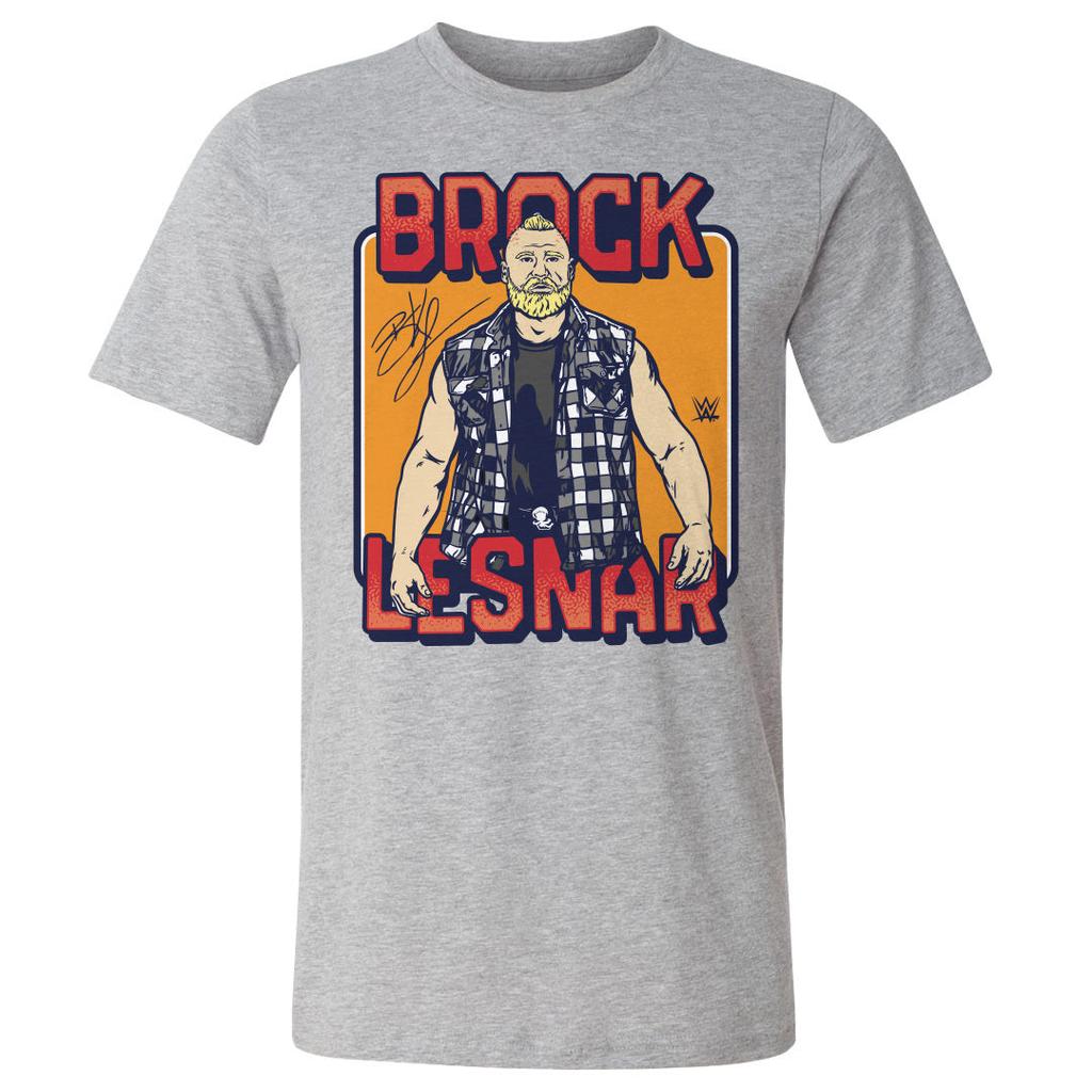 Brock Lesnar Flannel WHT Men's Kids Women's Unisex T-shirt Tee Tops