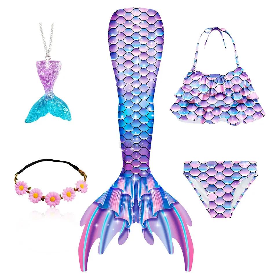 Fancy Mermaid Tail Girls Mermaid Tail for Swimming Costume Mermaid Costume Swimwear Swimsuit Cosplay Birthday Party Halloween