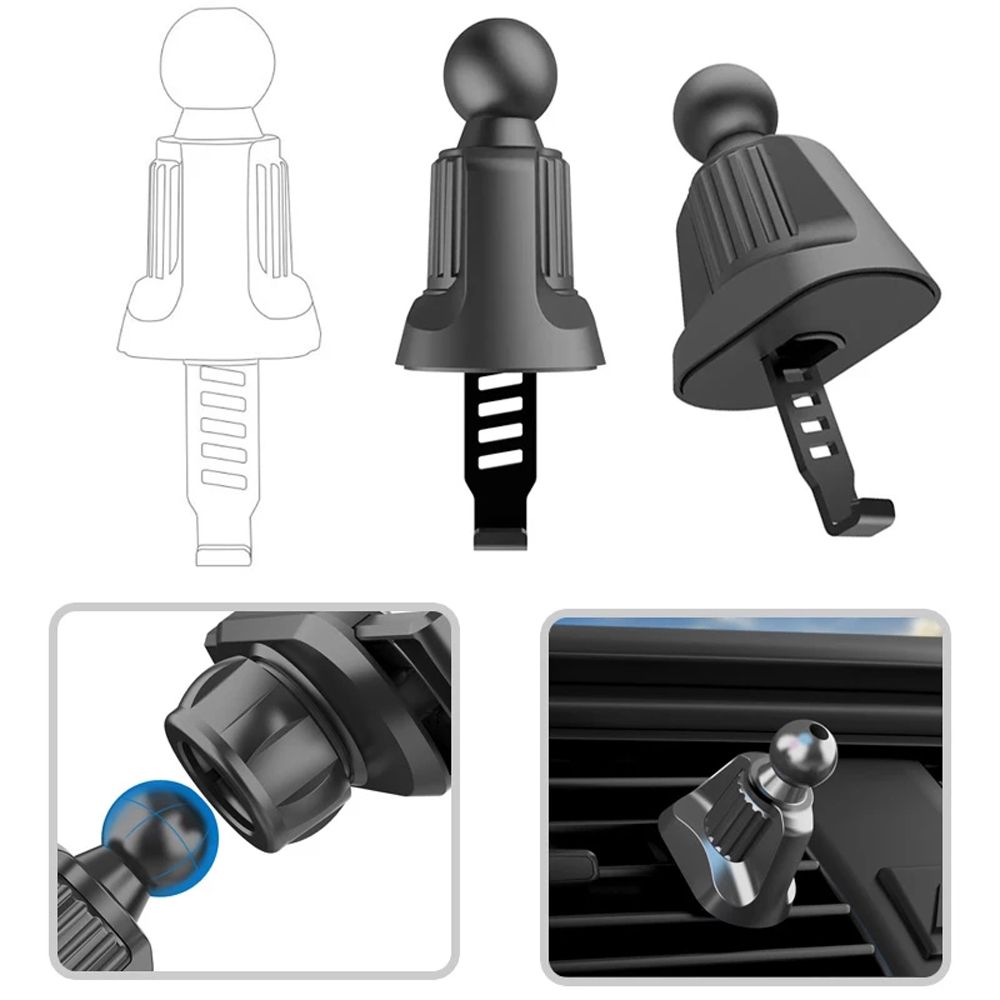 Adapter Mobile Outlet Stand Air Outlet Clip Car Air Vent Clip Ball Head Car Clip Air Vent Mount