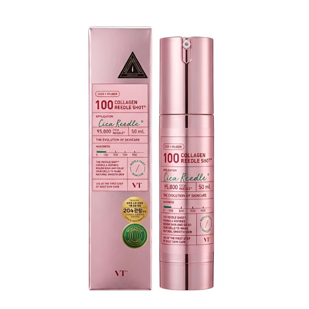 

VT COSMETICS Collagen Reedle Shot 100 Essence 50ml Skin Renewal Firming Boosting Serum