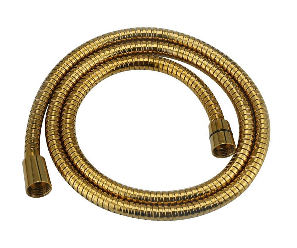 Gold Stainless Steel Flexible Shower Hose Handheld Shower Plumbing Hose Bidet Hose (Gold,Customized) золотой