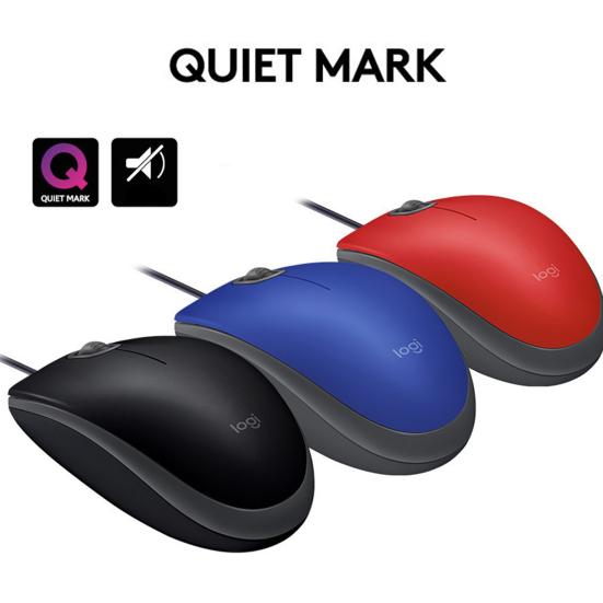 for Logitech M110 USB Mouse Portable Mute ABS 1000DPI Wired Optical Gaming Mouse
