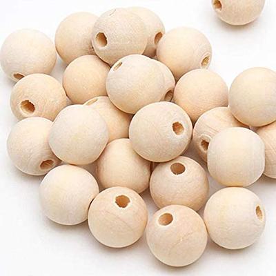 COLORBIRD Wood Beads Handmade Accessories Parts Crafts Necklaces Craft Supplies Bead Accessories (12mm Approx. 950 Pieces)