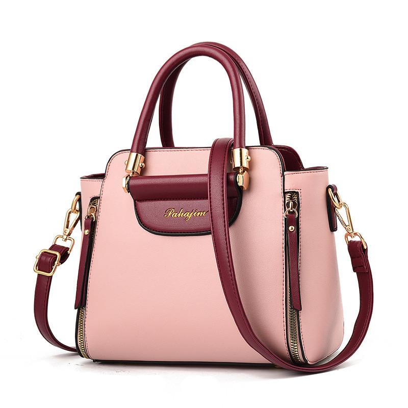 High Elastic Foldable Women's Bag 2023 New Fashion Color-blocking Handbag Large Capacity Shoulder Messenger Bag