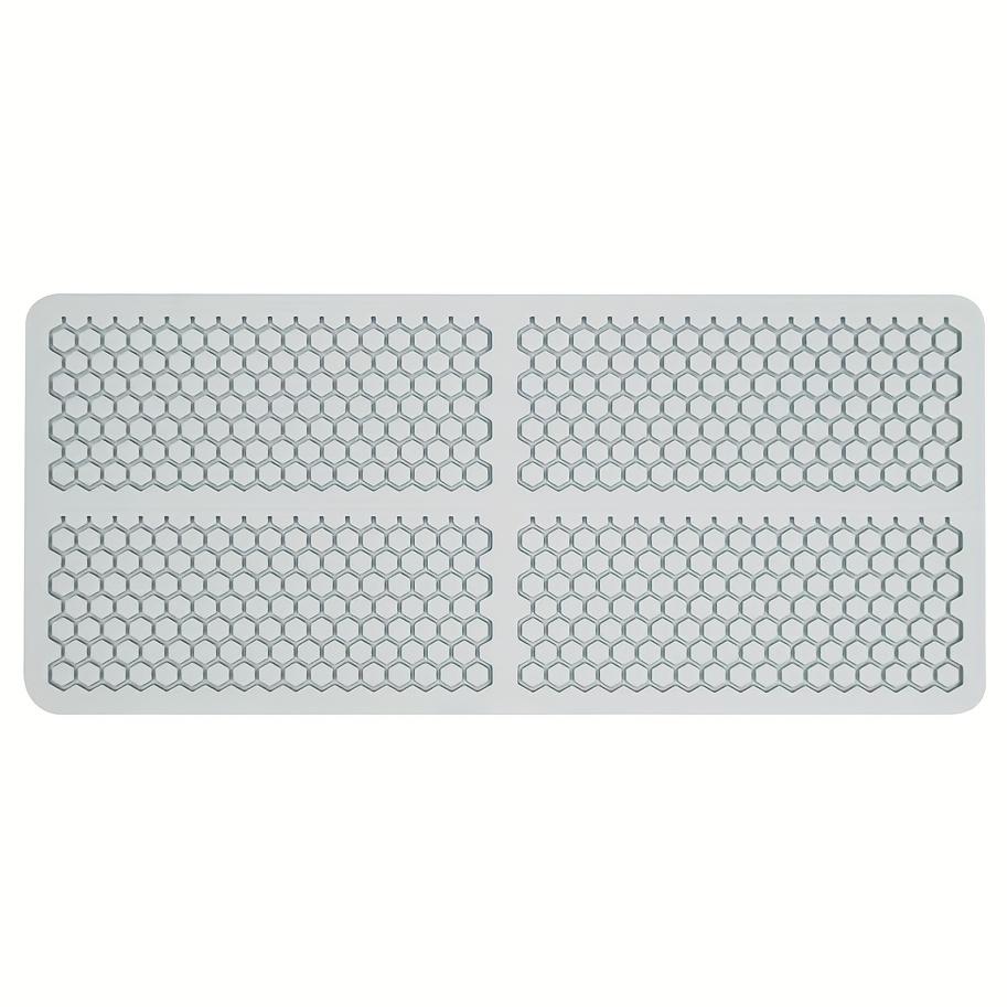 

Honeycomb Shaped Sugar Craft Silicone Pads Food Grade Cake Lace Mat DIY Chocolate Chip Dessert Decorating Tool Fondant Cake Mold серый