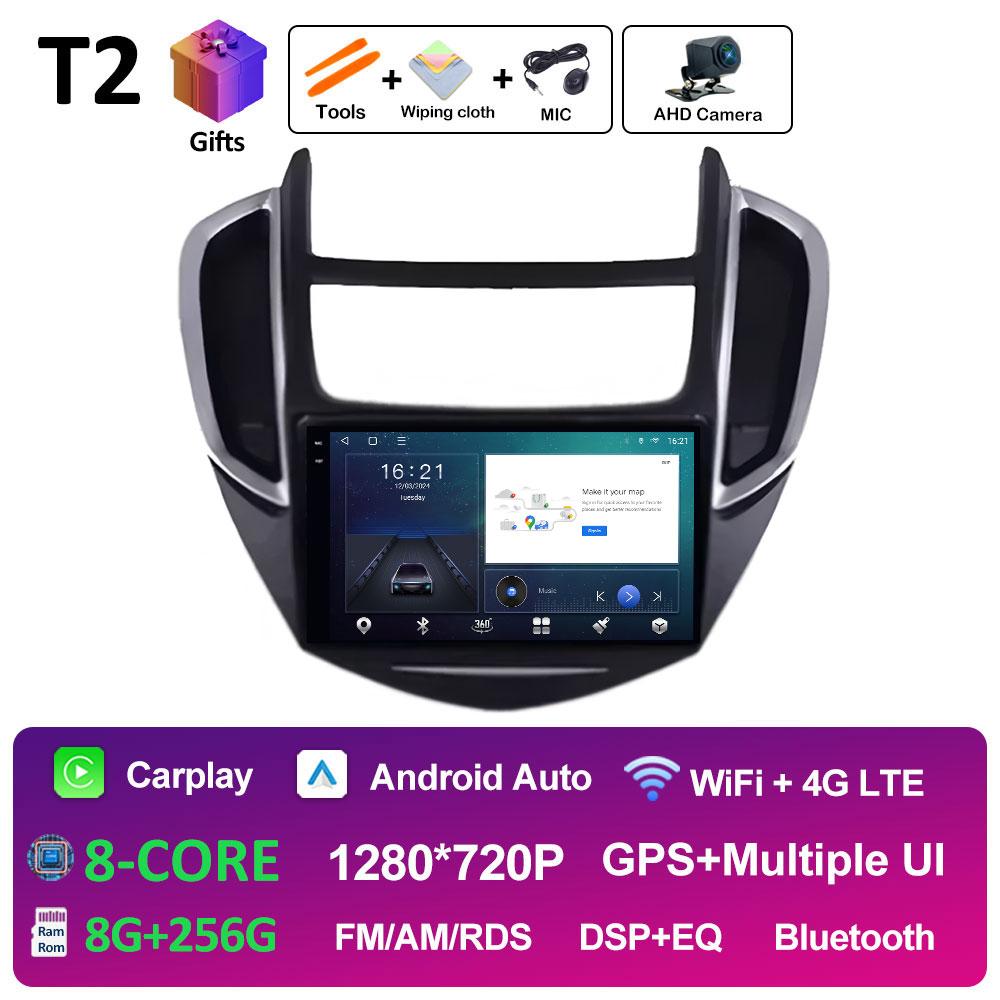 Wireless Carplay pentru Chevrolet Trax 2014 2015 2016 Radio Player Bluetooth DSP Stereo Android Auto 2.5D Ecran tactil Unitate principală 4G