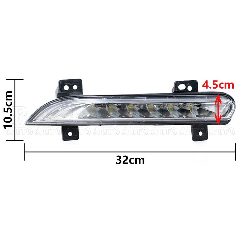 LED DRL Daytime Driving Running For Renault Fluence 2014 2015 2016 2017-2021 Front Bumper DRL Day Light Lamp 266057986 266005976