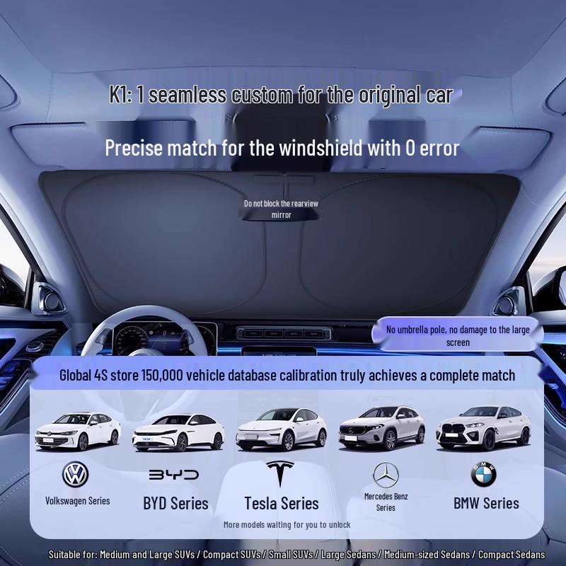 Premium Car Windshield Sunshade and Heat Insulation Visor