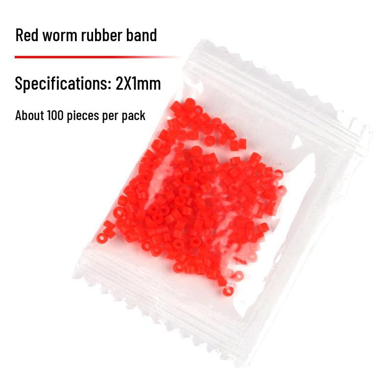 Bloodworm & Earthworm Fishing Bait Bands and Clips - Tackle & Supplies