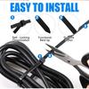 100Pcs Nylon Cable Ties Self-locking Cord Ties Straps Adjustable Cables Fastening Loop Home Office Wire Zip Ties