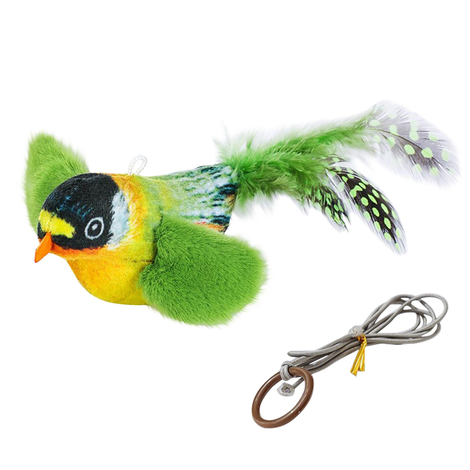 Toys, Bird Toys, Interactive Toys, Chirping Bird Toys Flapping , Flying Interactive Simulation Electric Sparrow Shaking Bird One Size