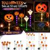 Solar Powered Halloween Pumpkin Pathway Lights Outdoor Waterproof Decorative Yard Stake Lights for Garden Patio Lawn Walkway Holiday Party Decor
