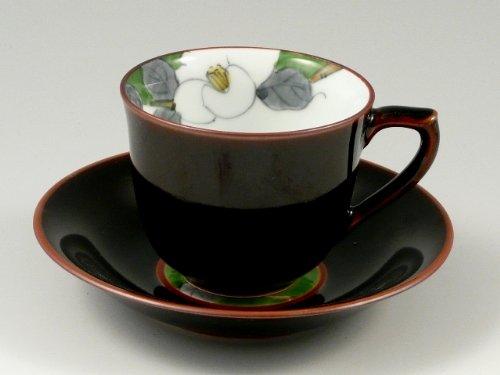 Arita ware Senemon kiln Hanae Maki Pair šálek a podšálek na kávu 19615