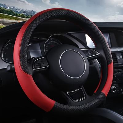 Coprivolante Auto, Coprivolante Splicing alla Moda, Universale per Tutte le Stagioni, Accessori Interni Auto Multicolore