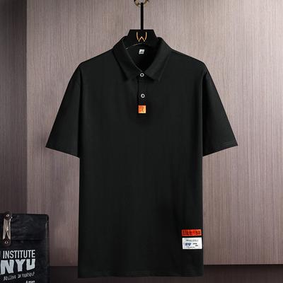 Short Sleeved T-shirt for Men's Summer Wide Quarter Sleeved Polo Shirt