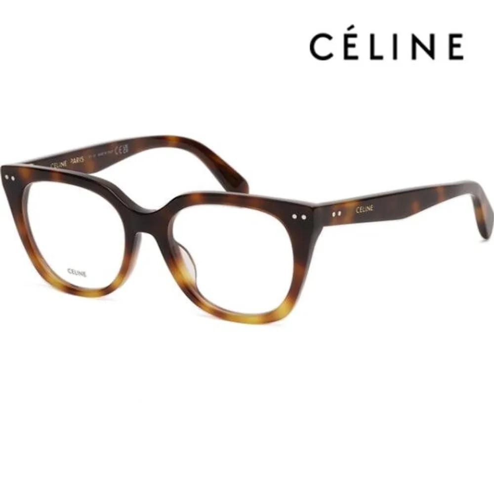 

[Celine] Eyeglass Frames CL50116I 056 Cat-eye Fashion Leopard Print Square Horn-rimmed Glasses