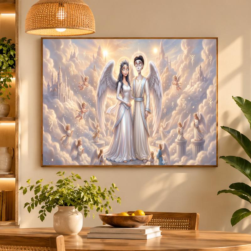 5D Diamond Painting Corpse Bride Emily Victor DIY Full Drill Diamond Art Kit Home Decoration