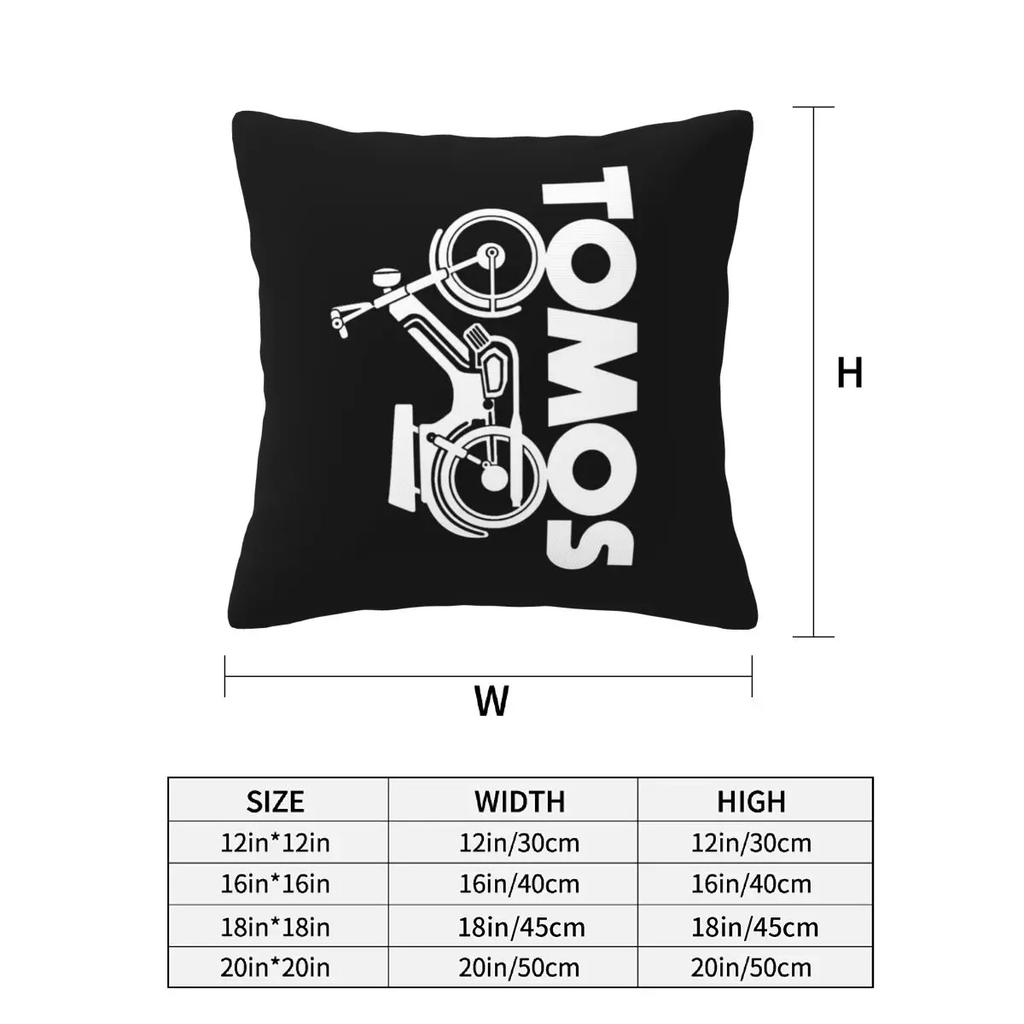 Tomos Moped 2 Pcs Square Pillowcase Pillow Cover Cushion Decor Comfort Throw Pillow For Home Car
