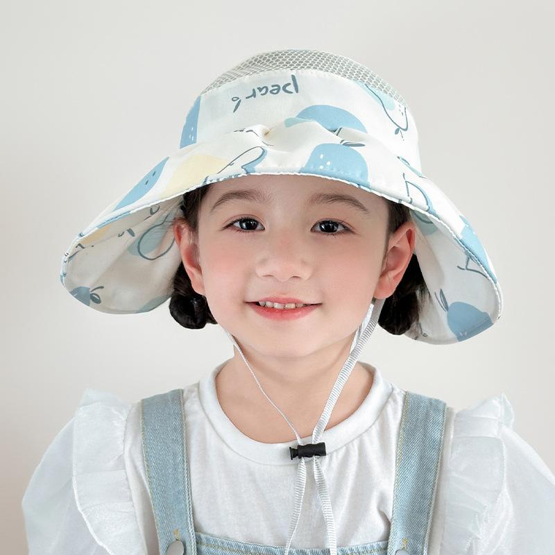 New Children's Sun Protection Hat Summer Children's Sun Hat Empty Top Outdoor Boys and Girls' UV Hat Sun Protection Hat