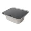 Folding RV Stainless Steel Sink with Lid for Kitchen and Vegetable Washing