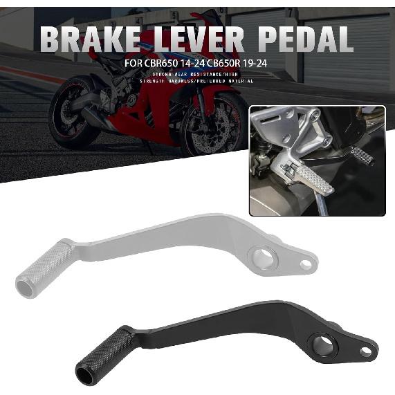 Motorcycle Brake Pedal Foot Lever Replacement for Honda CBR650 2014-2024 CB650R 2019-2024 Brake Lever Pedal (Black)