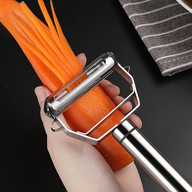 Fine Quality Peeler Kitchen Accessories Cooking Tools 304 Stainless Steel Peeler 17cm Multi-Functional Potato Vegetable Peeler Double Planing Grater