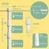 4000292 Flagpole 3m telescopic flagpole White telescopic pole 3-section 3-section