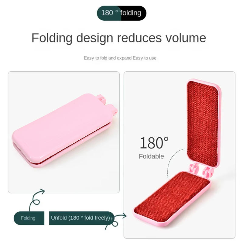 Foldable Lint Remover Brush Reusable Mini Lint Removal Brushes for Clothes Pet Hair Sofa Fabric Fluff Dust Removal Tool