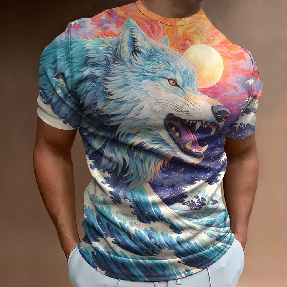 

Ретро мужская футболка с принтом тигра 3D футболки с короткими рукавами для мужчин уличная мода мужская одежда мягкие свободные футболки большого размера топы 3XL