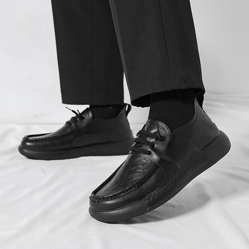 Fashion Men Business Shoes Mens Leather Loafers Luxury Brand Breathable Soft Men Casual Shoes Male Lace Up Shoes Moccasins