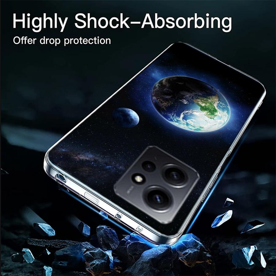 Erde, Sterne, Weltraum Handyhülle Für Redmi 12 13C 12C 15C 9 10 10C Note 13 Pro Plus 14 15 Pro 9T 9C 9A TPU Weiche Hülle Klare Handy C