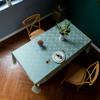 Living Room Party Decoration Wave Jacquard  Wrinkle Resistant Washable Rectangle Table Cloths with Tassels